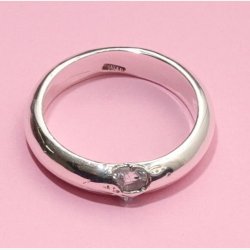 Sapphire Kokoro Silver Ring